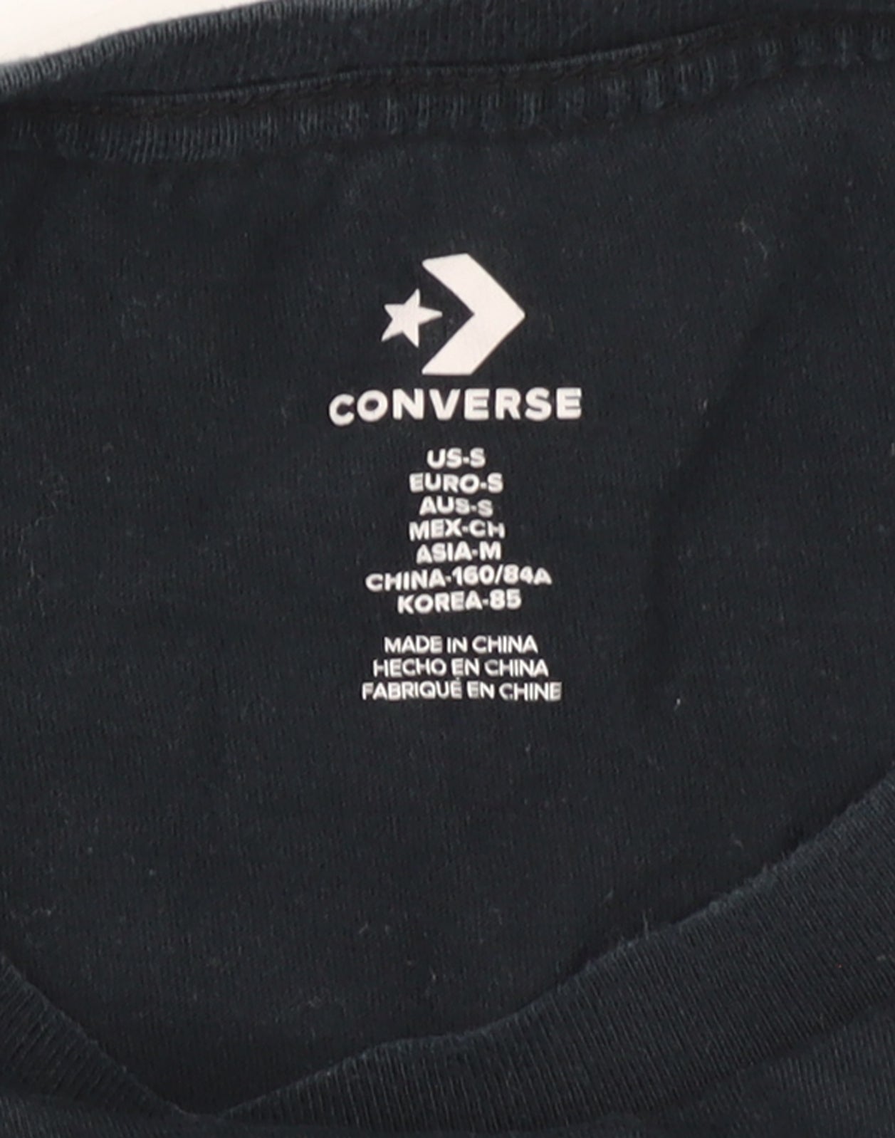 Converse Boys Black Short Sleeve Logo T-Shirt 5-6 Years