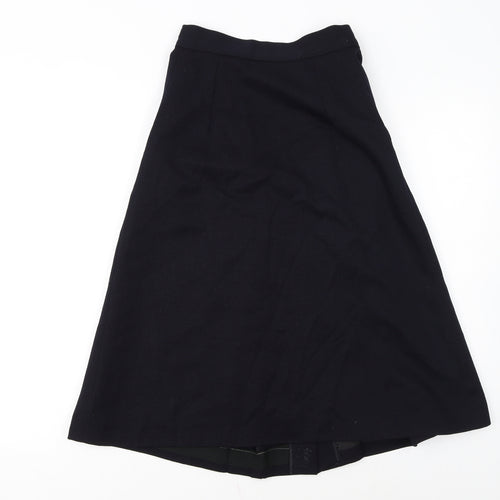 Stirling Cooper Women’s Black Wool A-Line Midi Skirt Size S Vintage