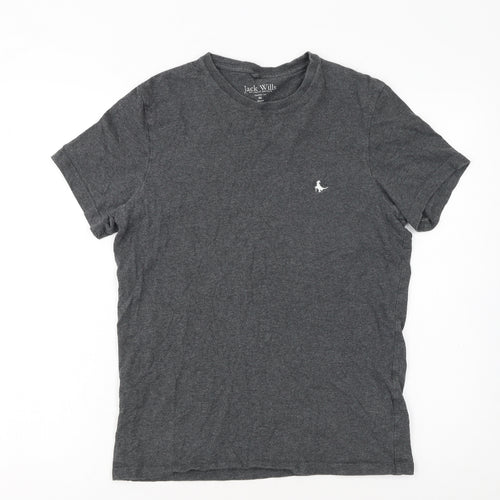 Jack Wills Men’s Grey XS Classic Fit Crew Neck Cotton T-Shirt
