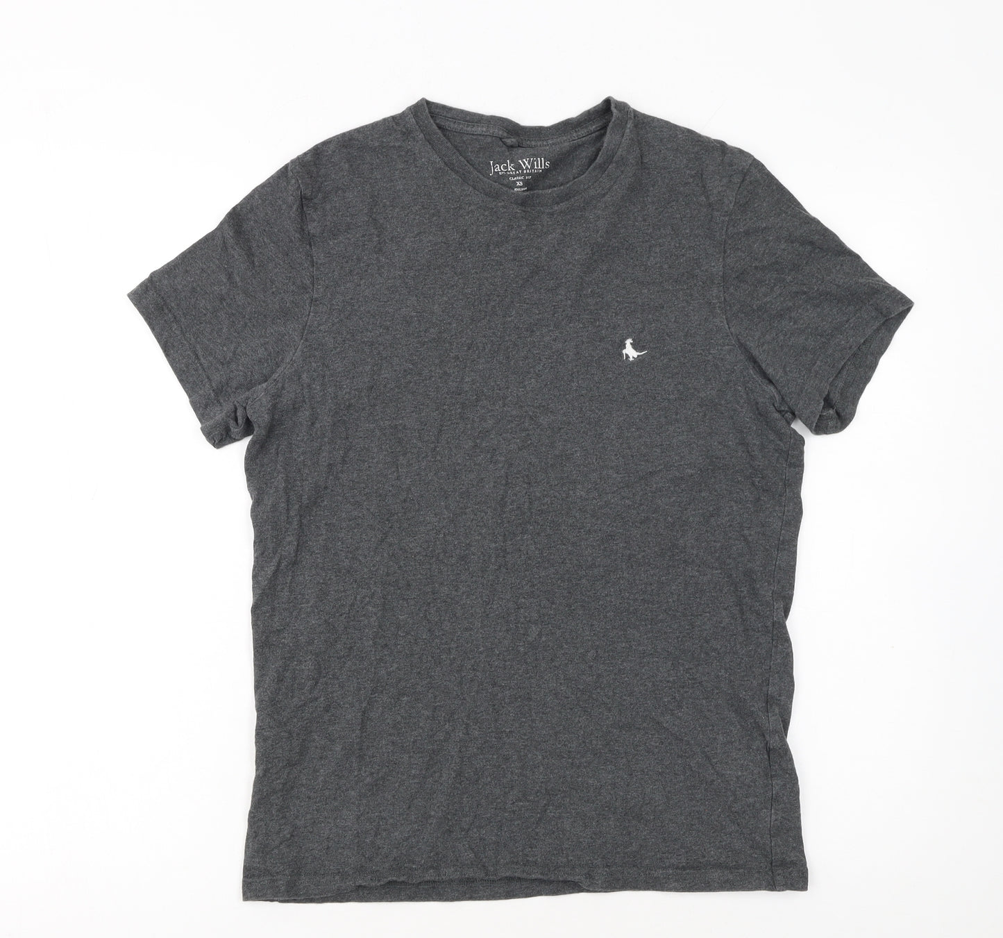 Jack Wills Men’s Grey XS Classic Fit Crew Neck Cotton T-Shirt