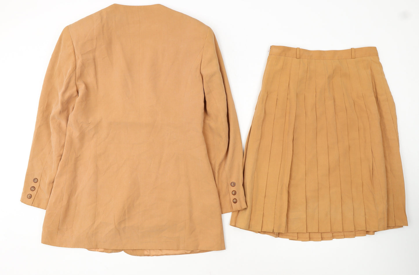 Bianca Women Beige Skirt Suit Set Size 8 Classic Two-Piece