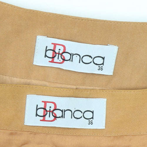 Bianca Women Beige Skirt Suit Set Size 8 Classic Two-Piece