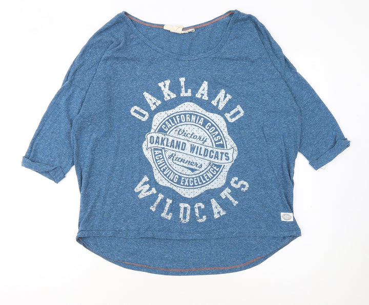 H&M Women’s Blue Oakland Wildcats Relaxed Jersey T-Shirt Size L