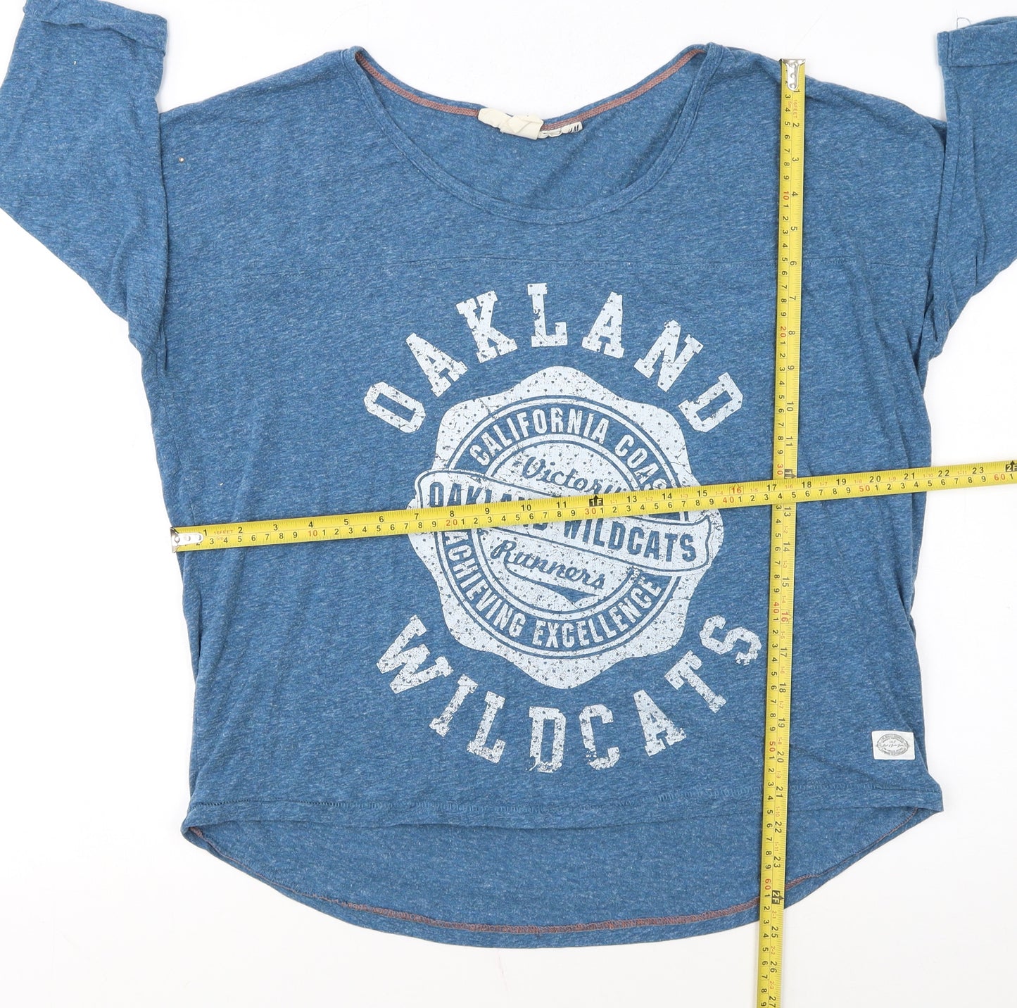 H&M Women’s Blue Oakland Wildcats Relaxed Jersey T-Shirt Size L