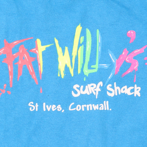 Fat Willy's Surf Shack Men's Blue Graphic T-Shirt Size M Regular Fit