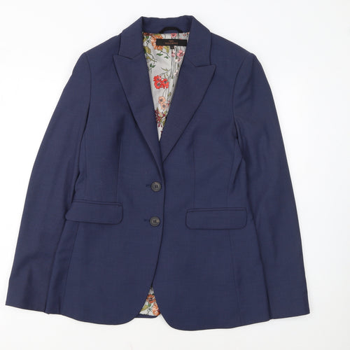 Next Women’s Blue Tailored Blazer Jacket Size 10