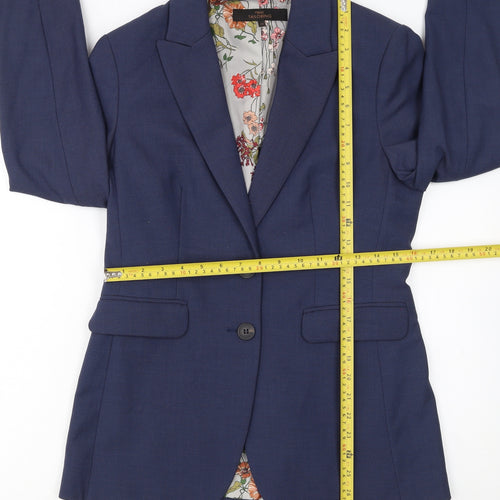 Next Women’s Blue Tailored Blazer Jacket Size 10