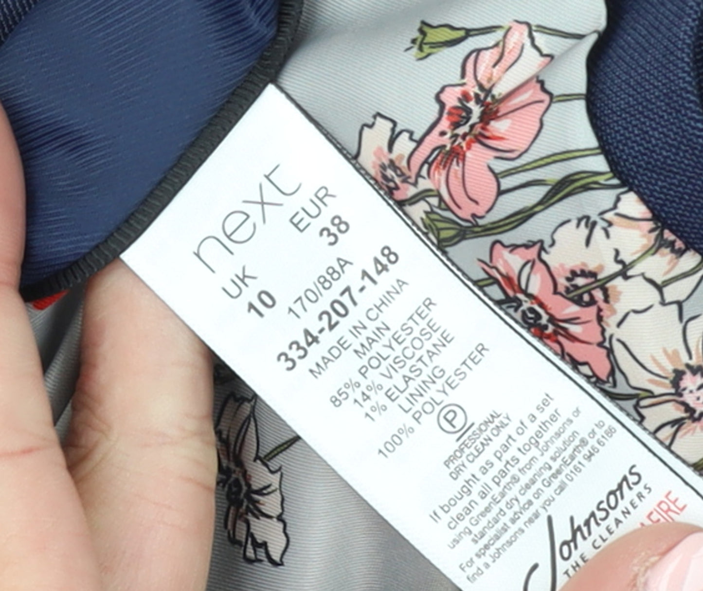 Next Women’s Blue Tailored Blazer Jacket Size 10