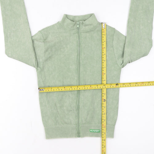 PrettyLittleThing Women’s Green Track Jacket Size S Full Zip Activewear