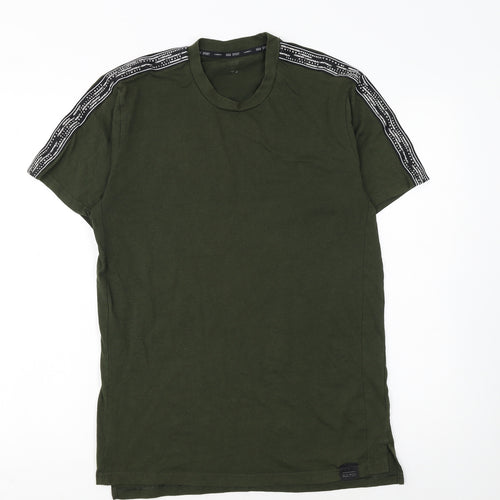 H&M Sport Men's Green Short Sleeve T-Shirt Size S Gym Training