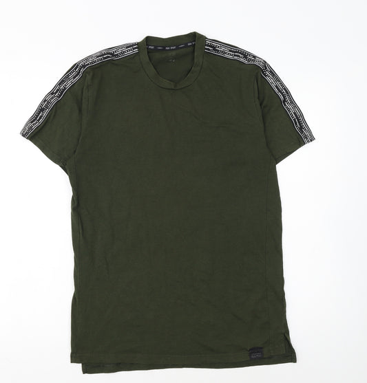 H&M Sport Men's Green Short Sleeve T-Shirt Size S Gym Training