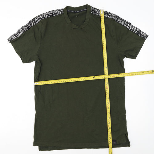 H&M Sport Men's Green Short Sleeve T-Shirt Size S Gym Training