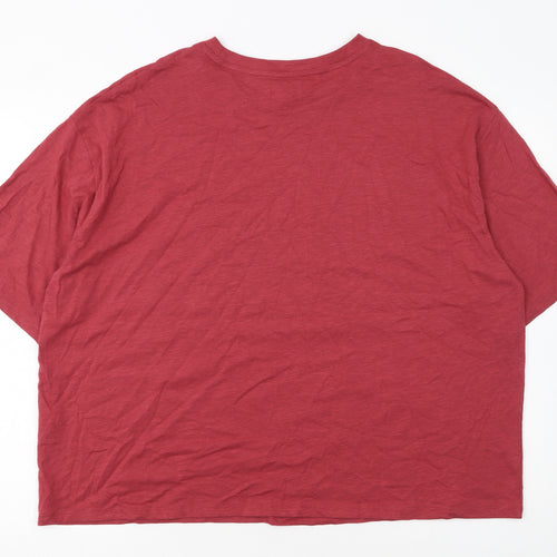 Simply Be Women’s Red Cotton Jersey Relaxed Fit T-Shirt Size 18