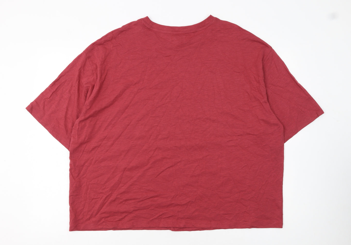Simply Be Women’s Red Cotton Jersey Relaxed Fit T-Shirt Size 18
