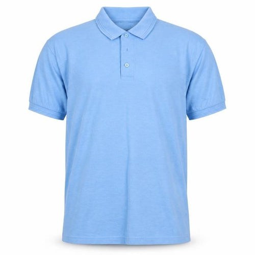 Modern Casuals Men's Blue Short Sleeve Polo Shirt Size M