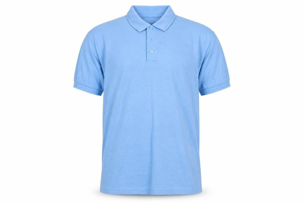 Modern Casuals Men's Blue Short Sleeve Polo Shirt Size M