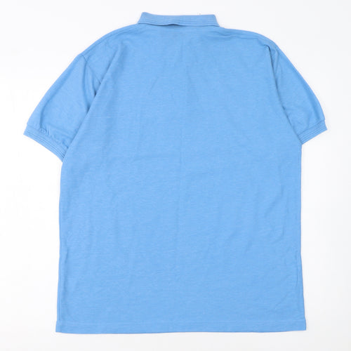 Modern Casuals Men's Blue Short Sleeve Polo Shirt Size M