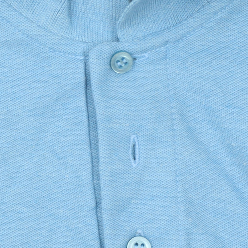Modern Casuals Men's Blue Short Sleeve Polo Shirt Size M