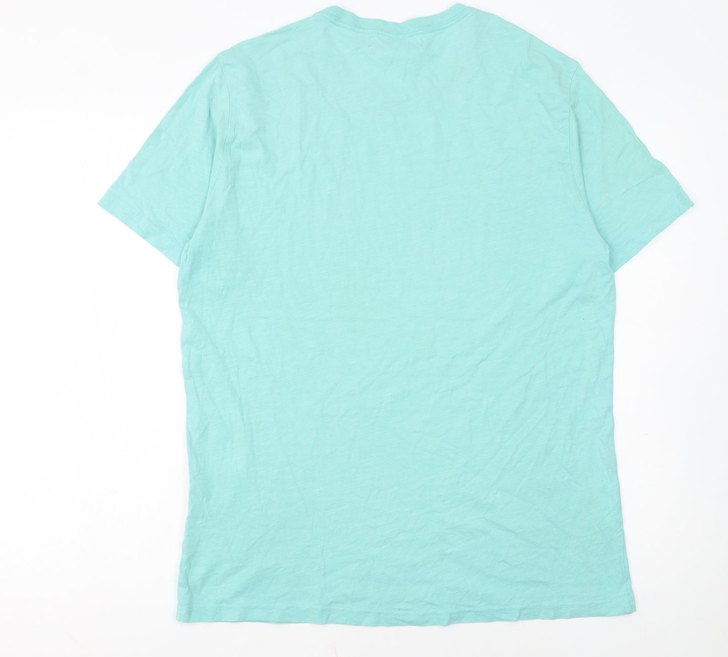 H&M L.O.G.G. Men's Blue Graphic Print Cotton T-Shirt XL