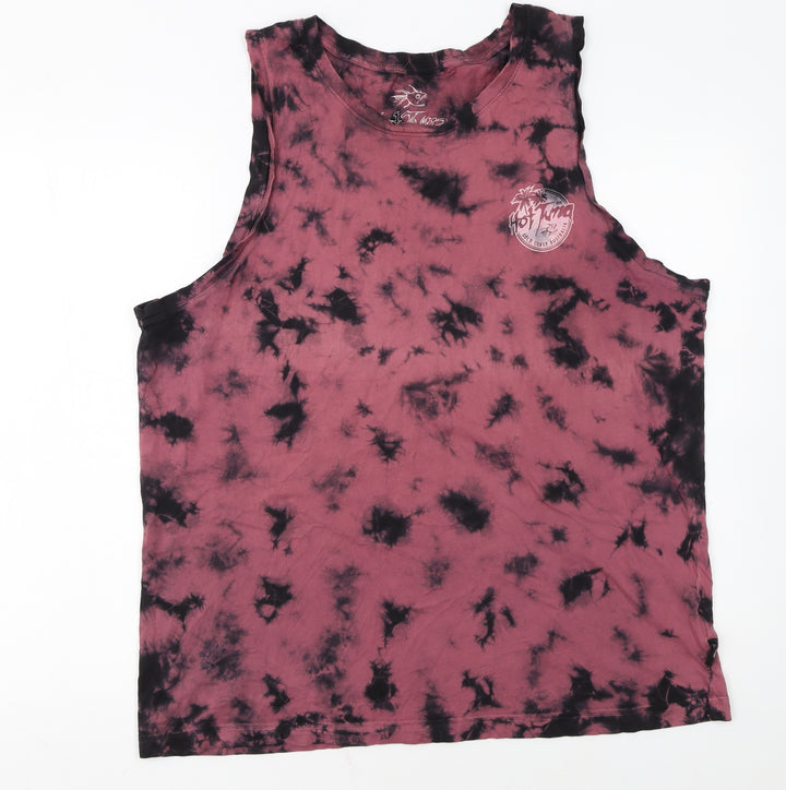 Hot Tuna Men's Multicoloured XL Sleeveless Tie-Dye T-Shirt