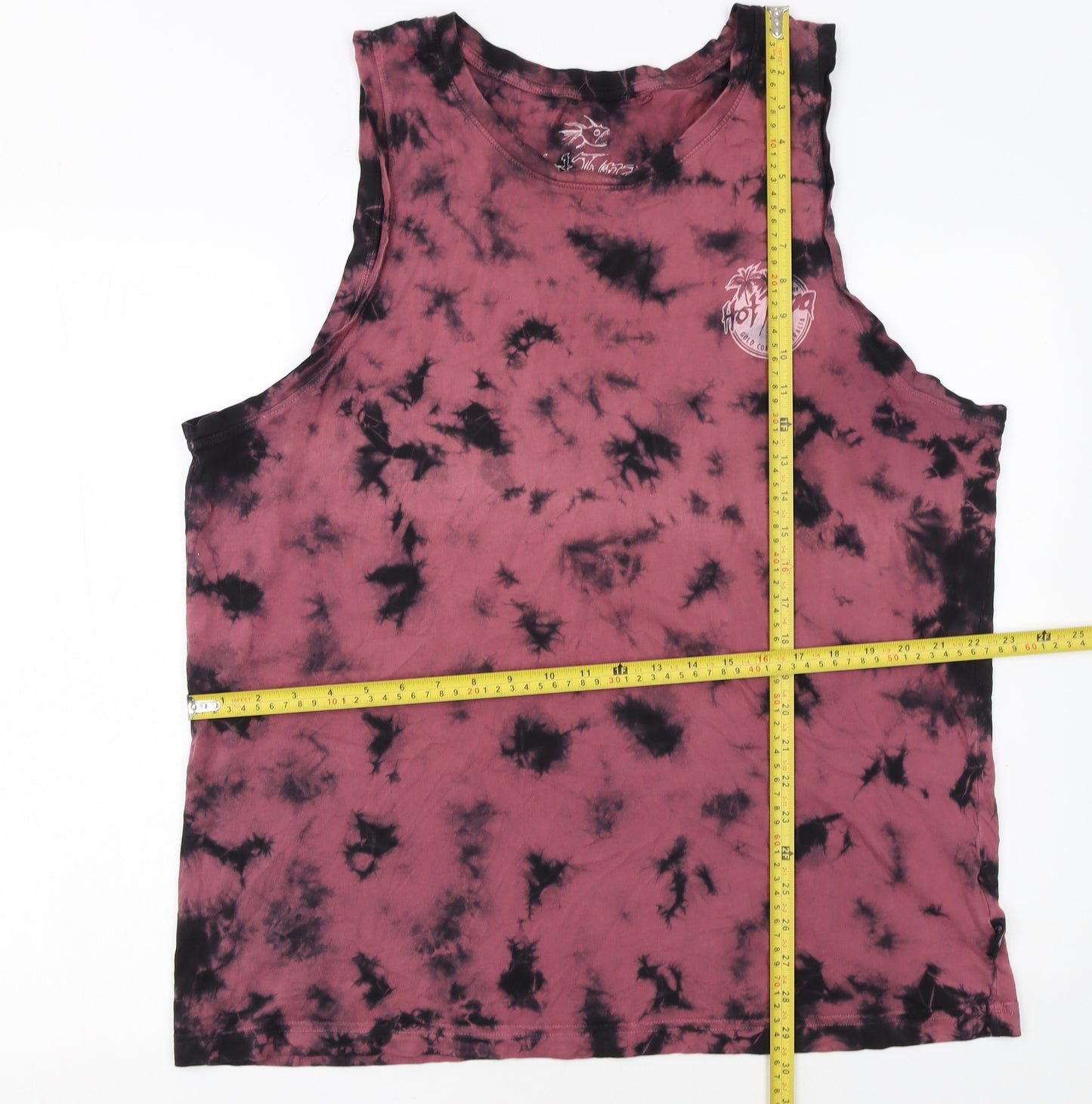 Hot Tuna Men's Multicoloured XL Sleeveless Tie-Dye T-Shirt