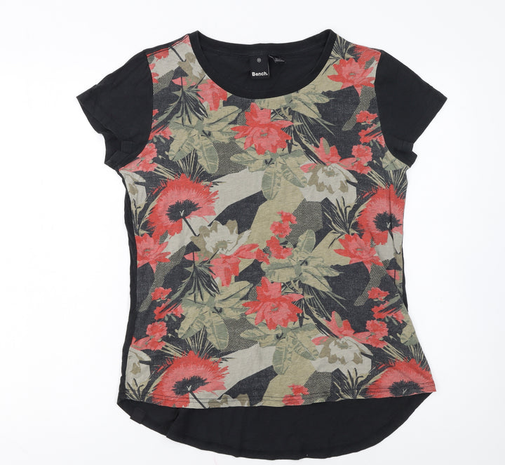 Bench Women's Multicoloured Floral Short Sleeve T-Shirt Size 12