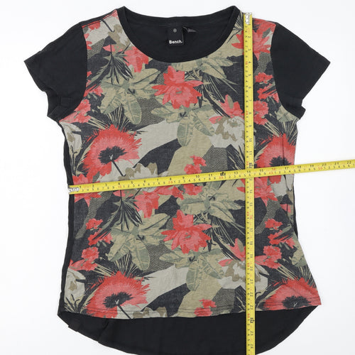 Bench Women's Multicoloured Floral Short Sleeve T-Shirt Size 12