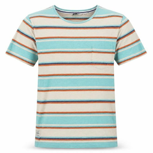 Jack & Jones Men's Multicoloured Striped Cotton T-Shirt Size M