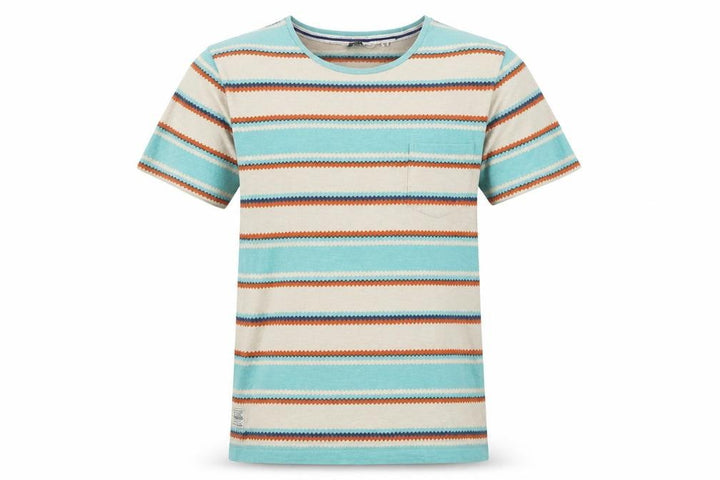 Jack & Jones Men's Multicoloured Striped Cotton T-Shirt Size M
