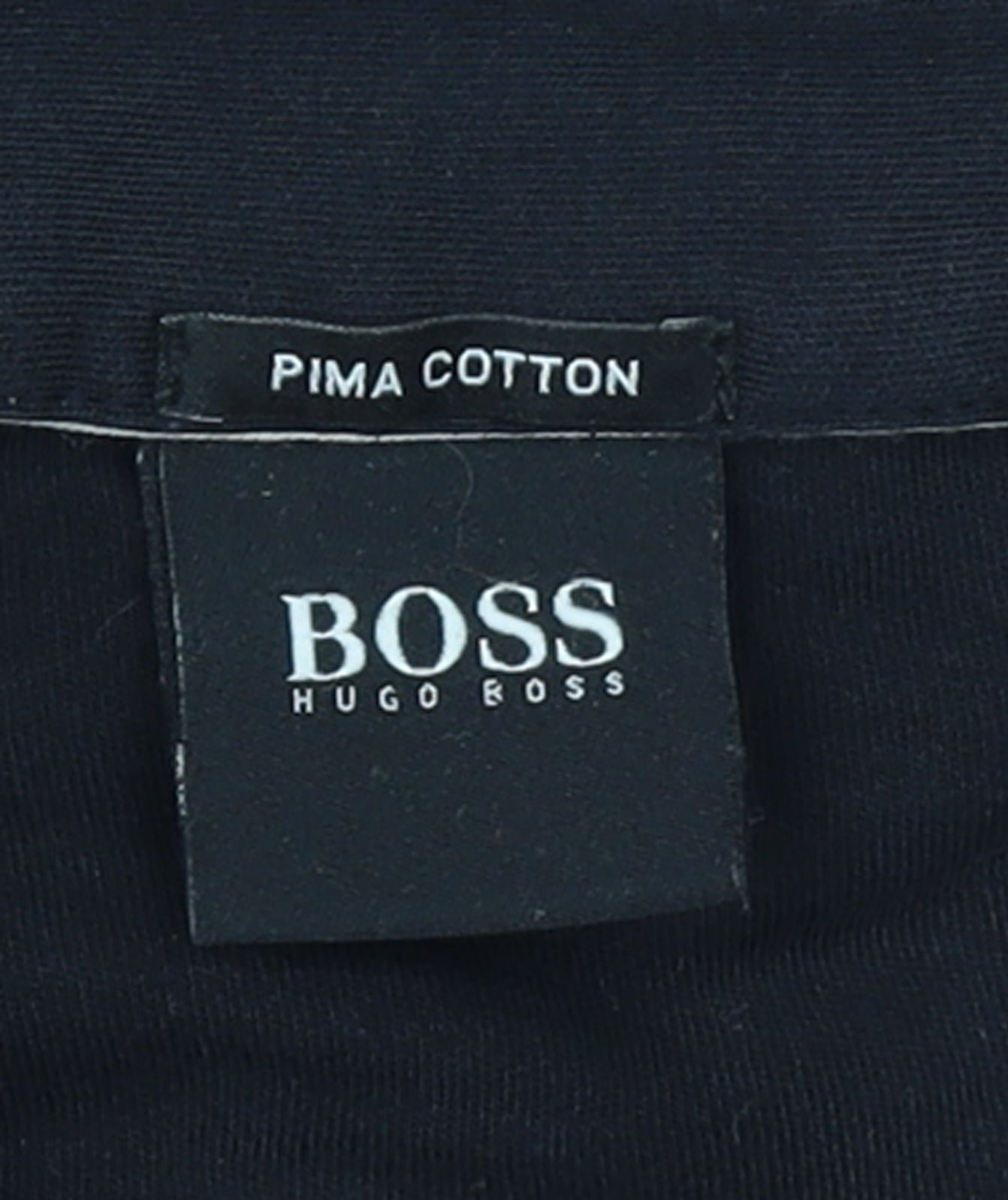 Hugo Boss Men's Black Long Sleeve Pima Cotton Polo Shirt XL