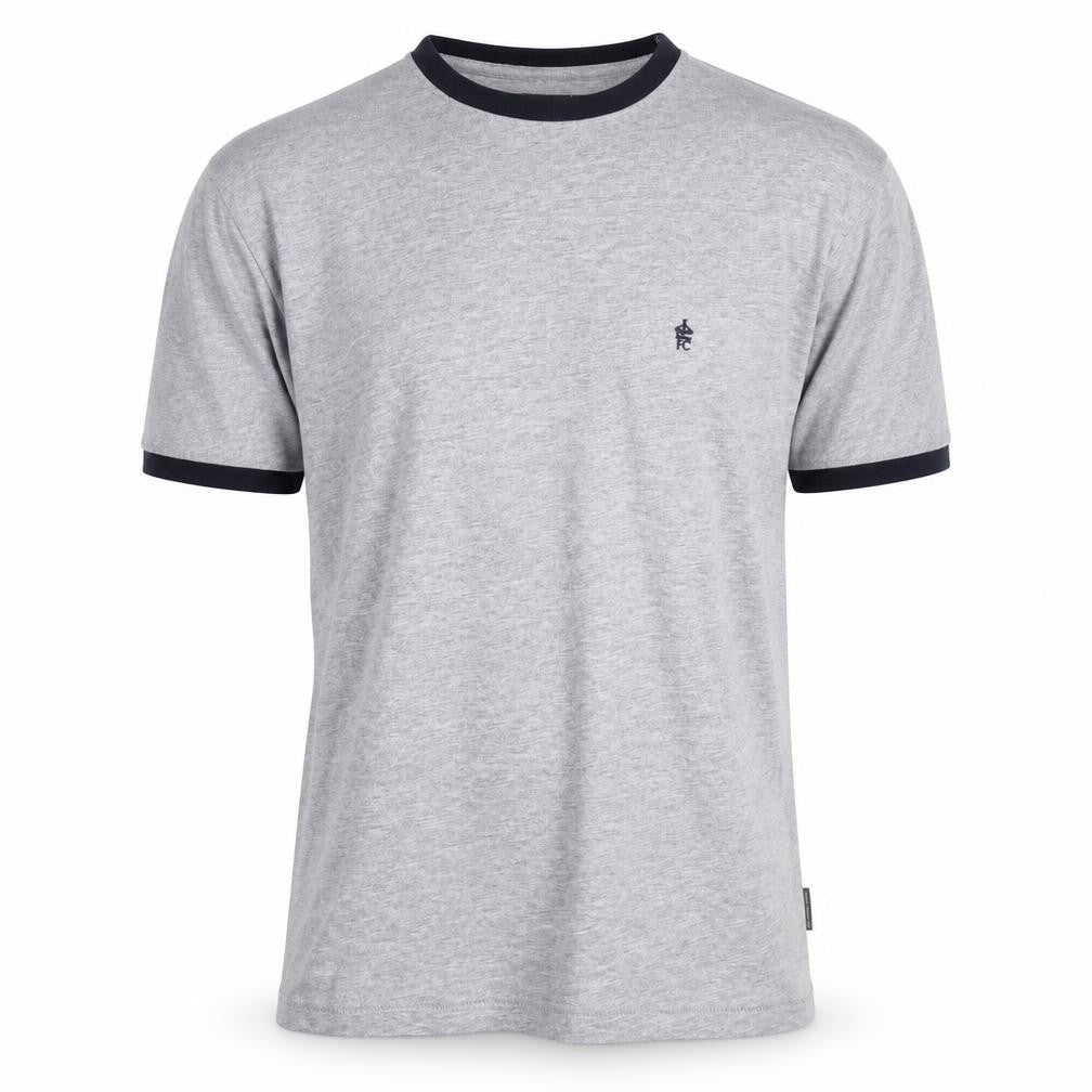French Connection Men's Grey XL Crew Neck Cotton T-Shirt