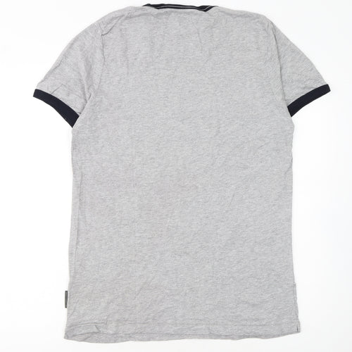 French Connection Men's Grey XL Crew Neck Cotton T-Shirt