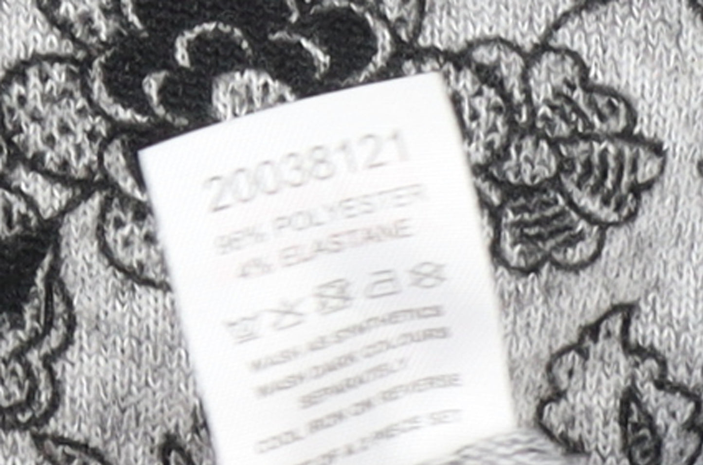 Pebble Bay Women Grey Floral Knit Shift Dress Size 12