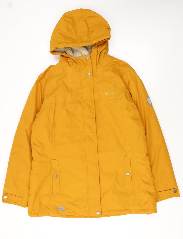 Regatta Women’s Yellow Hooded Waterproof Parka Jacket UK 18