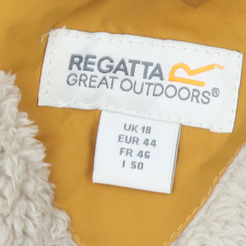 Regatta Women’s Yellow Hooded Waterproof Parka Jacket UK 18
