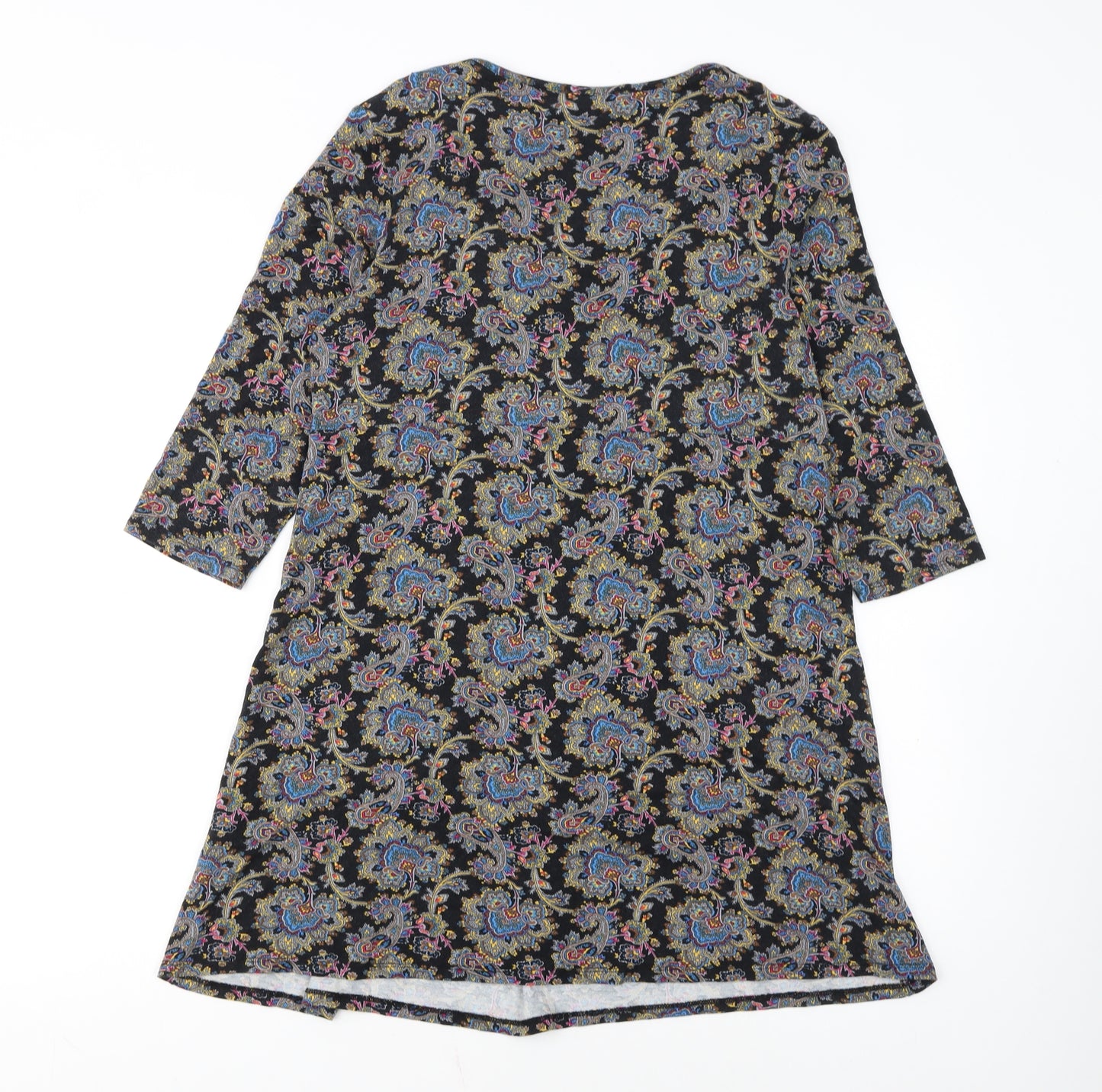 Tu Womens Multicoloured Paisley A-Line Jersey Dress Size 8