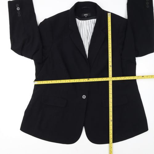 Marks and Spencer Women's Black Size 24 Classic Single-Breasted Blazer