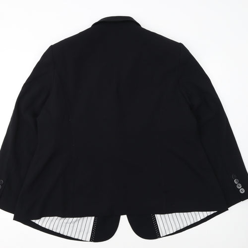 Marks and Spencer Women's Black Size 24 Classic Single-Breasted Blazer