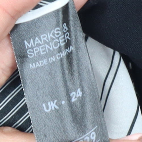 Marks and Spencer Women's Black Size 24 Classic Single-Breasted Blazer
