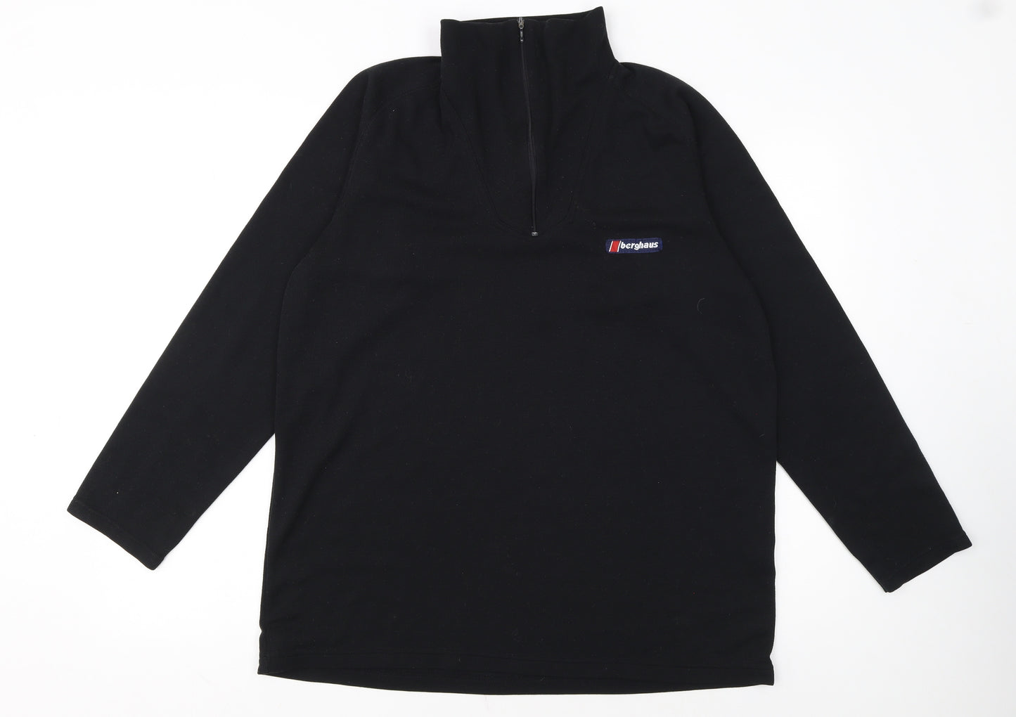Berghaus Men's Black Fleece Half Zip Pullover Sweatshirt L