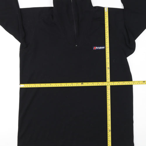 Berghaus Men's Black Fleece Half Zip Pullover Sweatshirt L