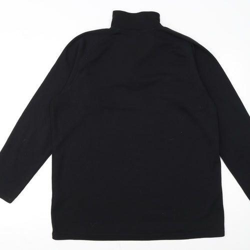 Berghaus Men's Black Fleece Half Zip Pullover Sweatshirt L
