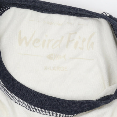 Weird Fish Men's Multicoloured Long Sleeve Crew Neck T-Shirt XL