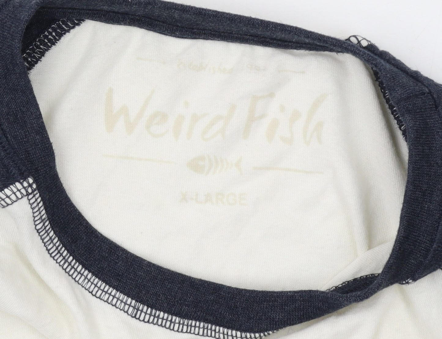 Weird Fish Men's Multicoloured Long Sleeve Crew Neck T-Shirt XL