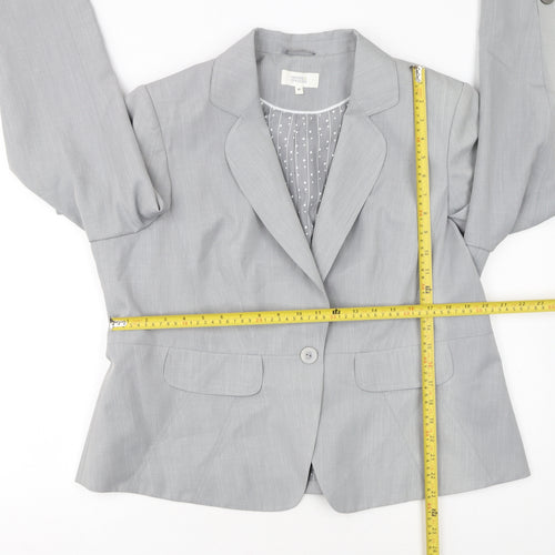 Marks and Spencer Women’s Grey Size 20 Single-Breasted Blazer