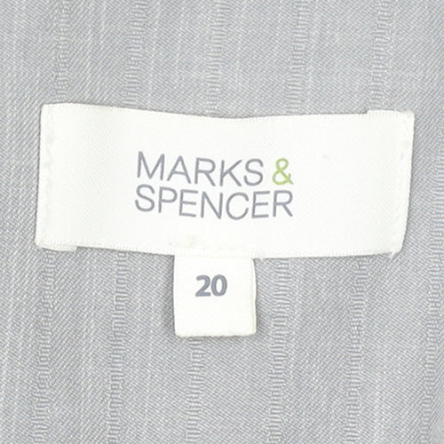 Marks and Spencer Women’s Grey Size 20 Single-Breasted Blazer