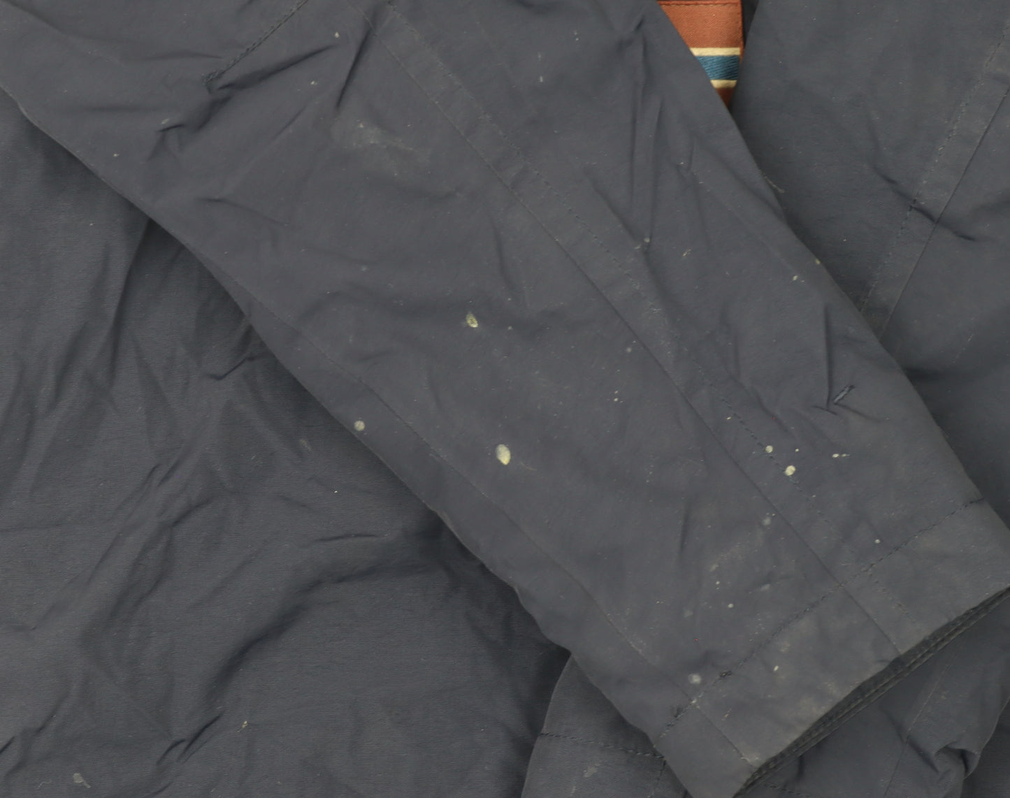 Napapijri Mens Blue Hooded Anorak Windproof Jacket Size M
