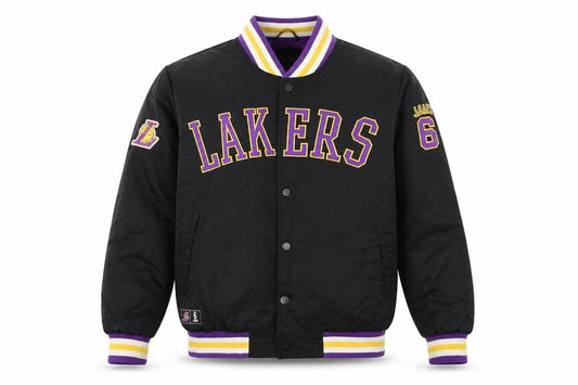 Primark NBA Lakers Black Men's S Varsity Jacket Basketball Style