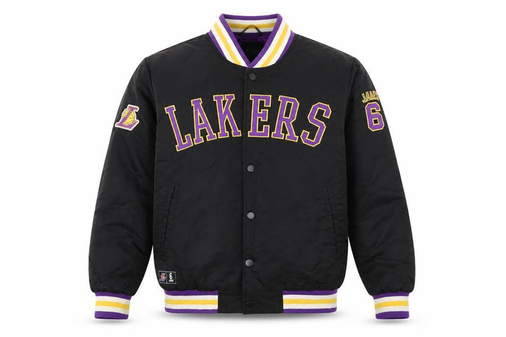 Primark NBA Lakers Black Men's S Varsity Jacket Basketball Style