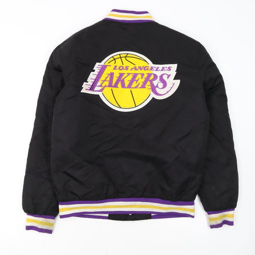 Primark NBA Lakers Black Men's S Varsity Jacket Basketball Style